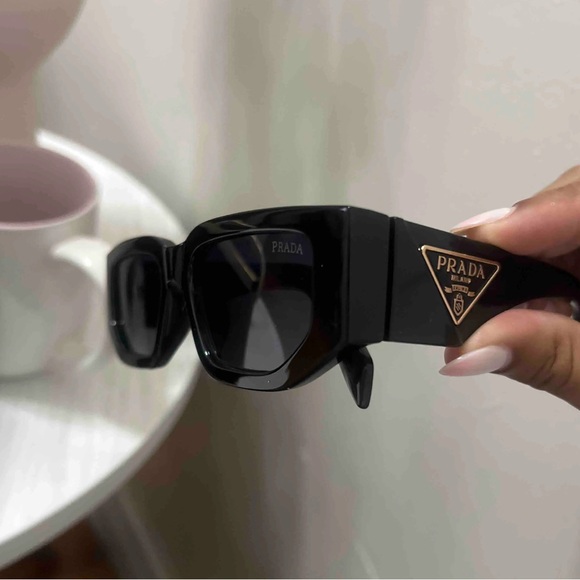 Prada Accessories - Black Geometric Sunglasses